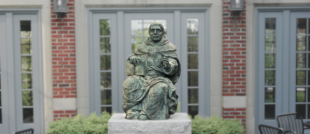 Thomas Aquinas statue, PC campus