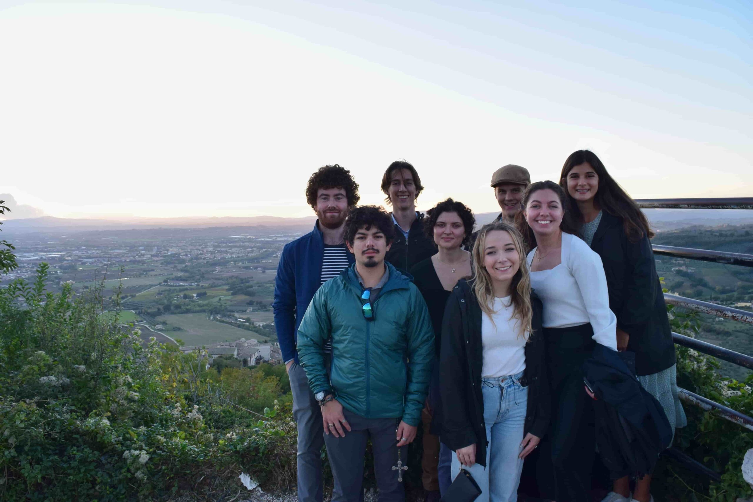 Group photo of PC students in Rome